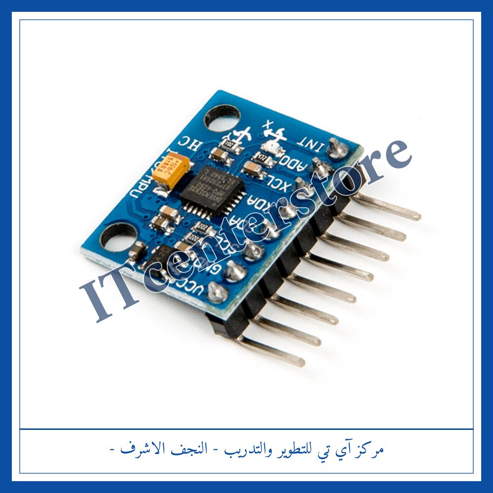 MPU6050 (GY-521) 6-Axis Gyro + Accelerometer Sensor | حساس جايرو وتسارع 6 محاور MPU6050 (GY-521)