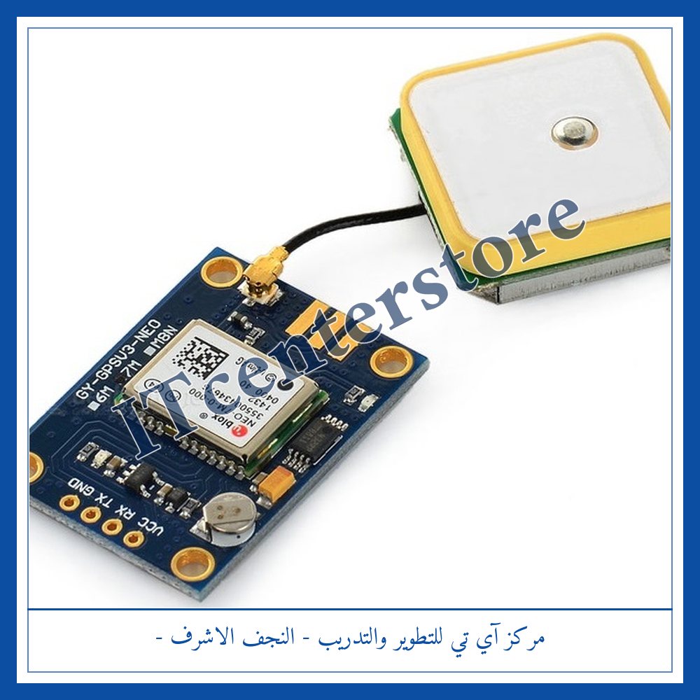 NEO-6M GPS Module with Antenna | مديول GPS ‏NEO-6M مع هوائي