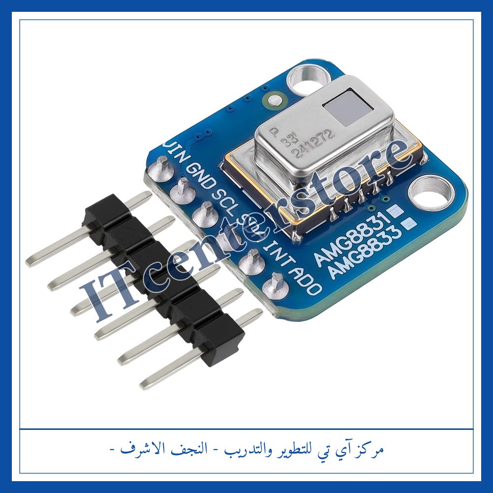 AMG8833 IR 8×8 Thermal Imager Sensor | حساس تصوير حراري بالأشعة تحت الحمراء AMG8833 بدقة 8×8